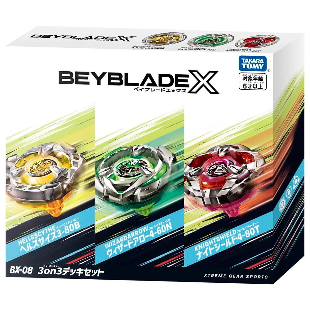 Beyblade X BX-08 3 ON 3 Deck Set