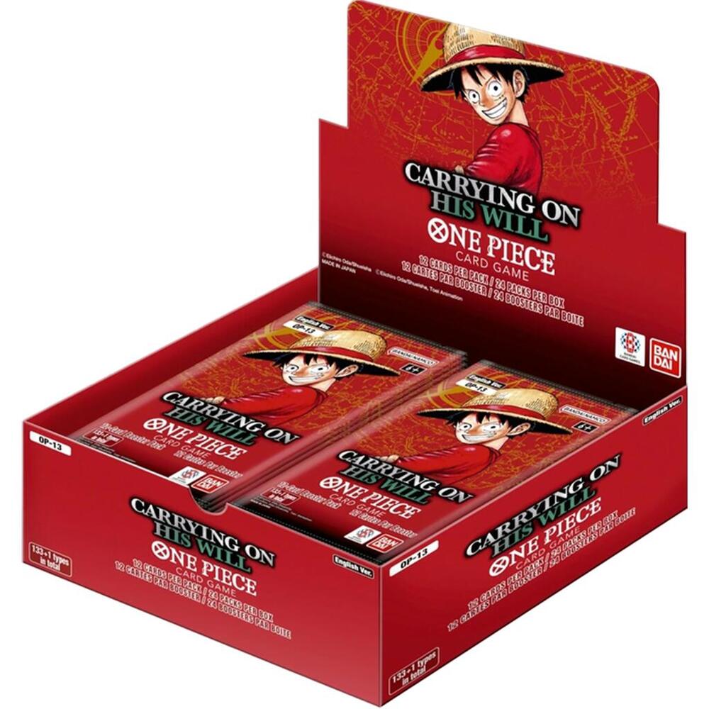 one piece trading card game booster pack One Piece OP-13 Carrying On His Will Booster Box