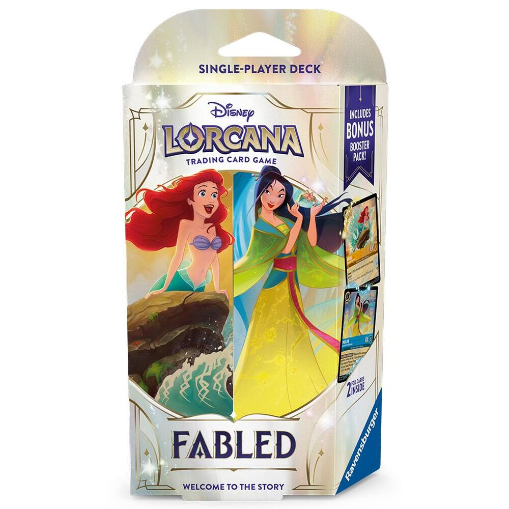 Disney Lorcana Trading Card Game - Fabled Starter Deck Amber & Sapphire