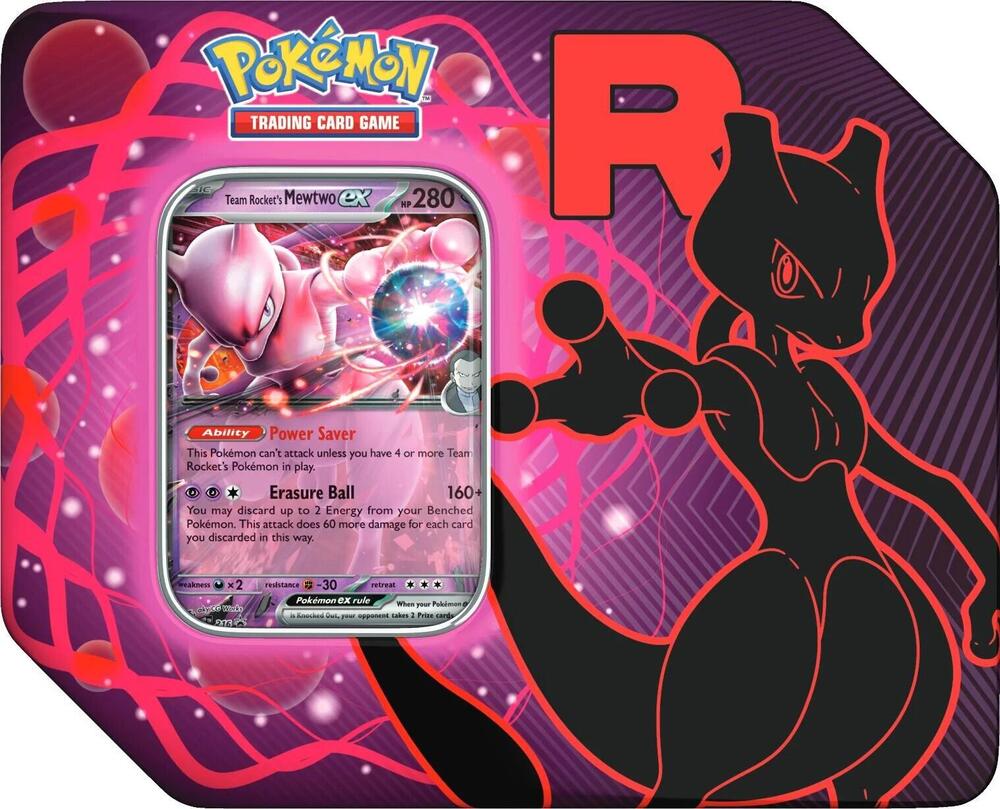 Pokemon -TCG: Team Rocket Tin (Mewtwo EX)