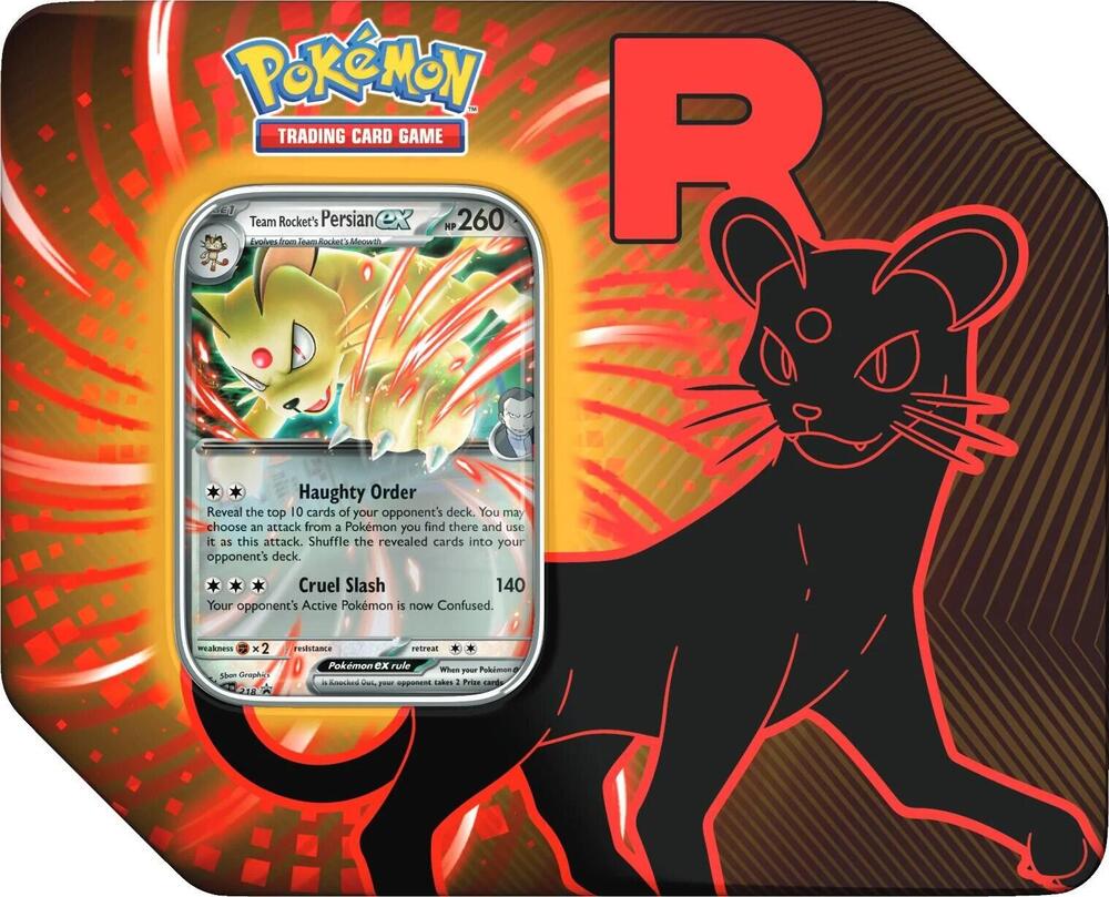 Pokemon -TCG: Team Rocket Tin (Persian EX)