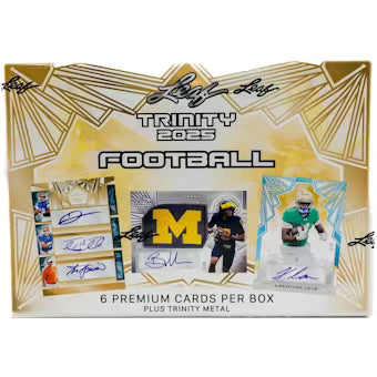 Leaf Trinity 2025 Football Hobby Box