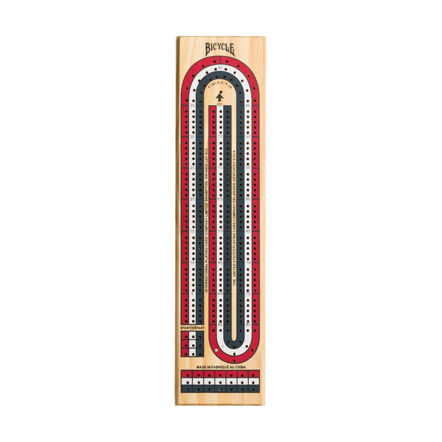 Bicycle 3 Track Cribbage Board