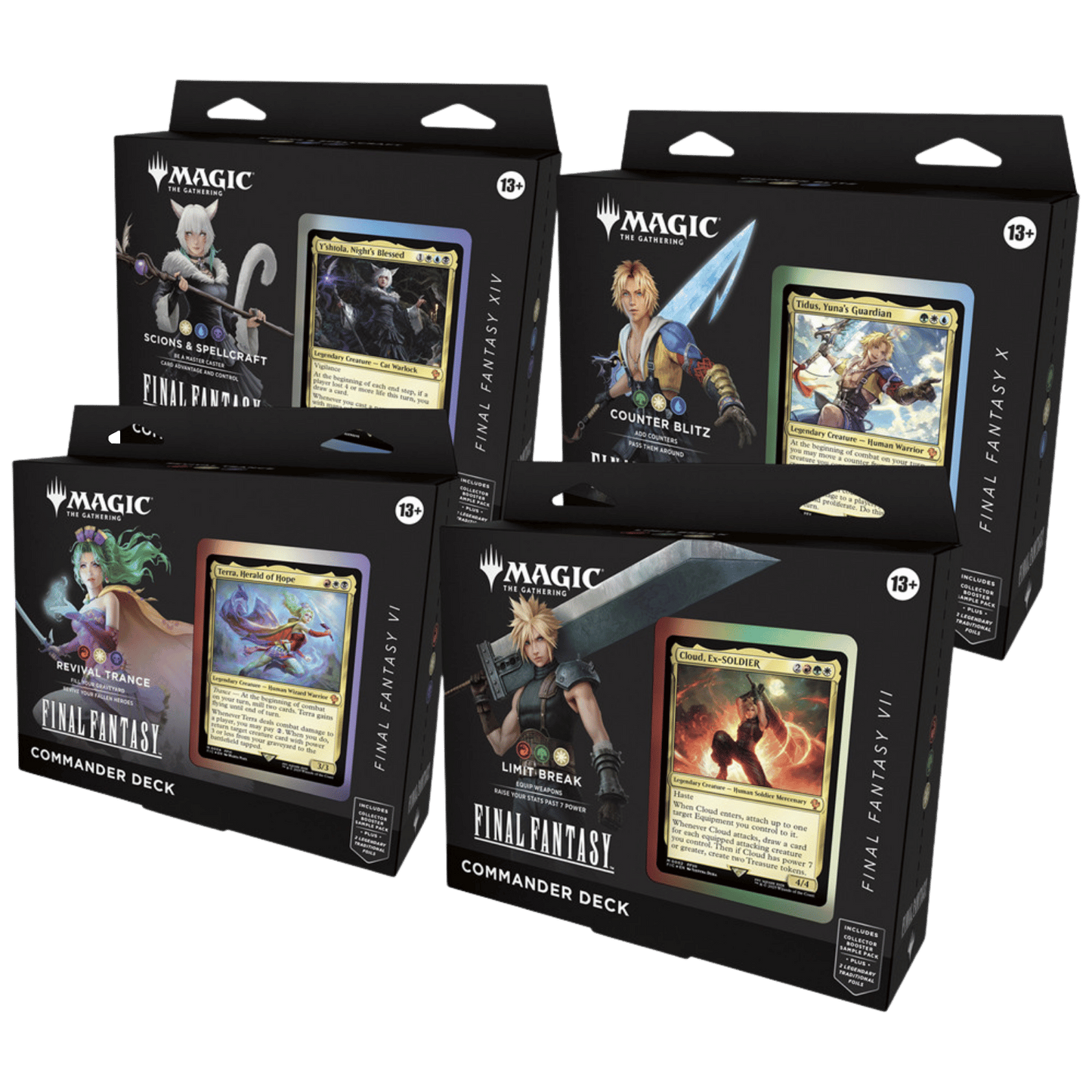 Magic the Gathering - Final Fantasy Commander Deck Carton (Set of 4)
