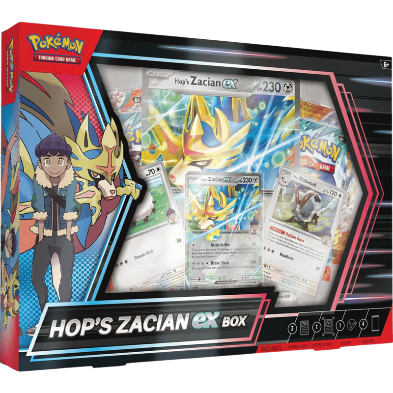 Pokémon TCG: Hop's Zacian ex Box