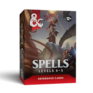 Dungeons & Dragons 5E: Spells Levels 4-5 Reference Cards