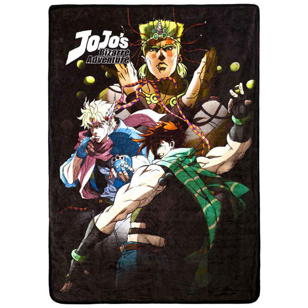 Jojo's Bizarre Adventure Fleece Throw Blanket