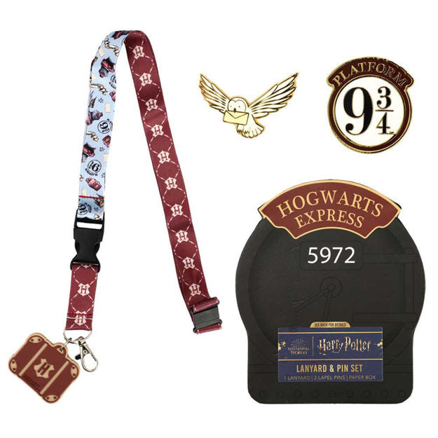 Harry Potter - Hogwarts Express Lapel Pins and Lanyard Box Set