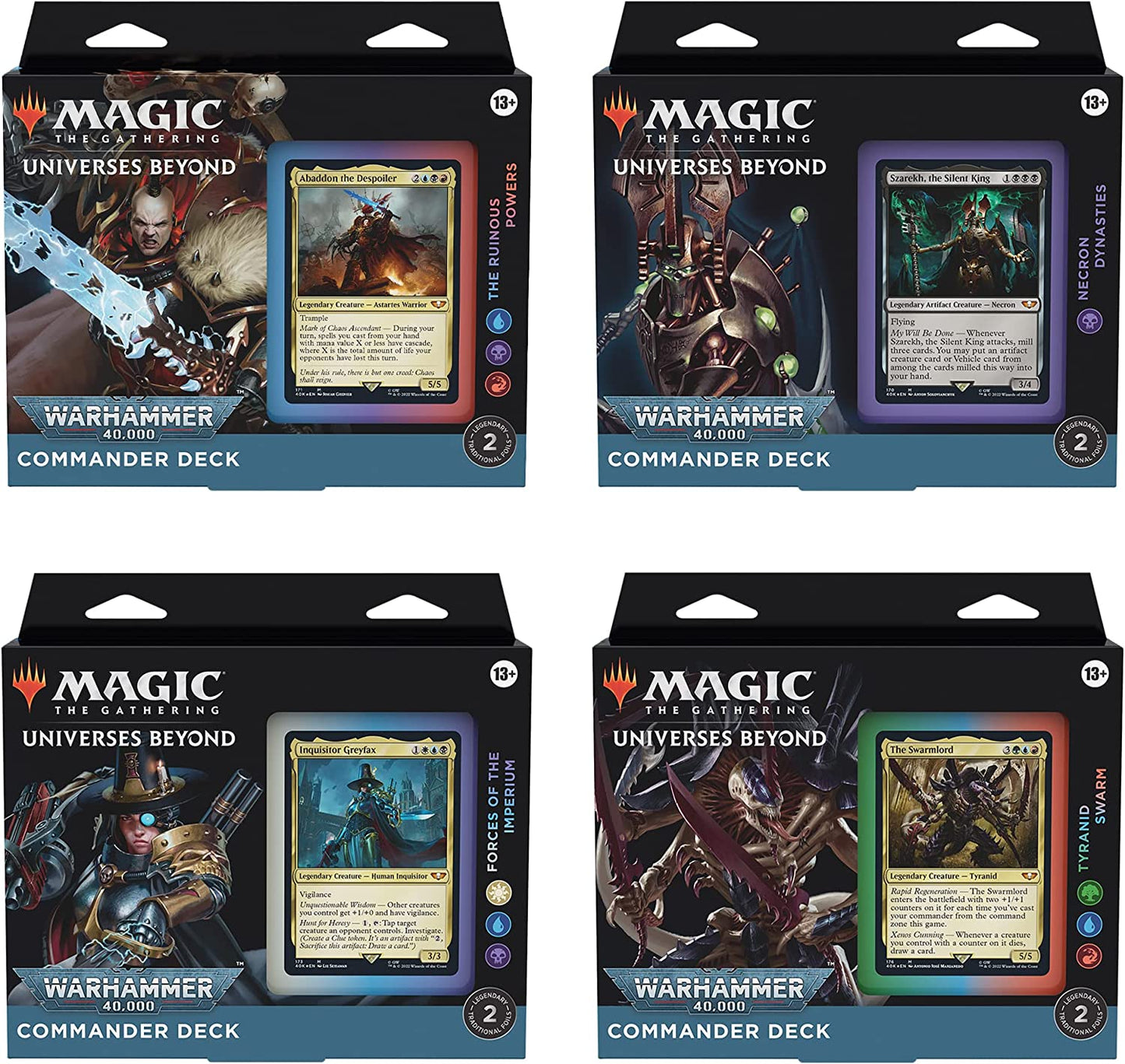 Magic the Gathering - Universes Beyond Warhammer 40k Commander Deck Bundle