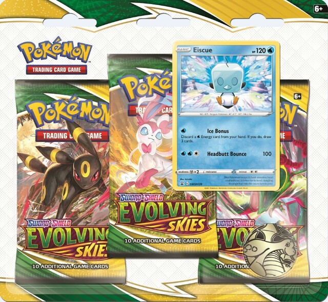 Pokemon Evolving Skies Blister Pack (3 Boosters)