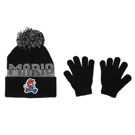 Super Mario Bros Beanie & Glove Combo
