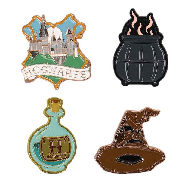 Harry Potter Hogwarts School of Witchcraft & Wizardry Icon Lapel Pins