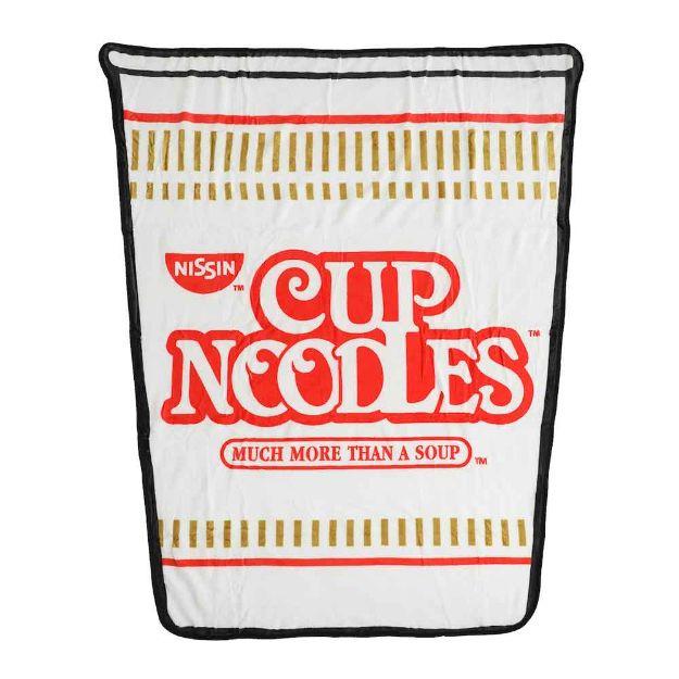 Nissin Cup Noodles Shaped Fleece Throw Blanket
