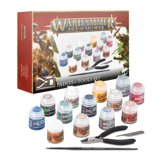 Warhammer: Age of Sigmar - Paints + Tool Set