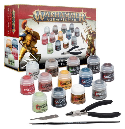 Warhammer: Age of Sigmar - Paints + Tool Set