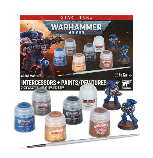Warhammer: 40K - Space Marines - Intercessors + Paints