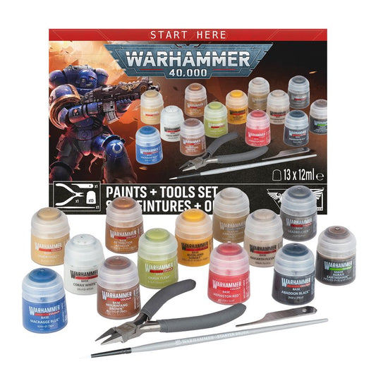 Warhammer: 40K - Paints + Tool Set