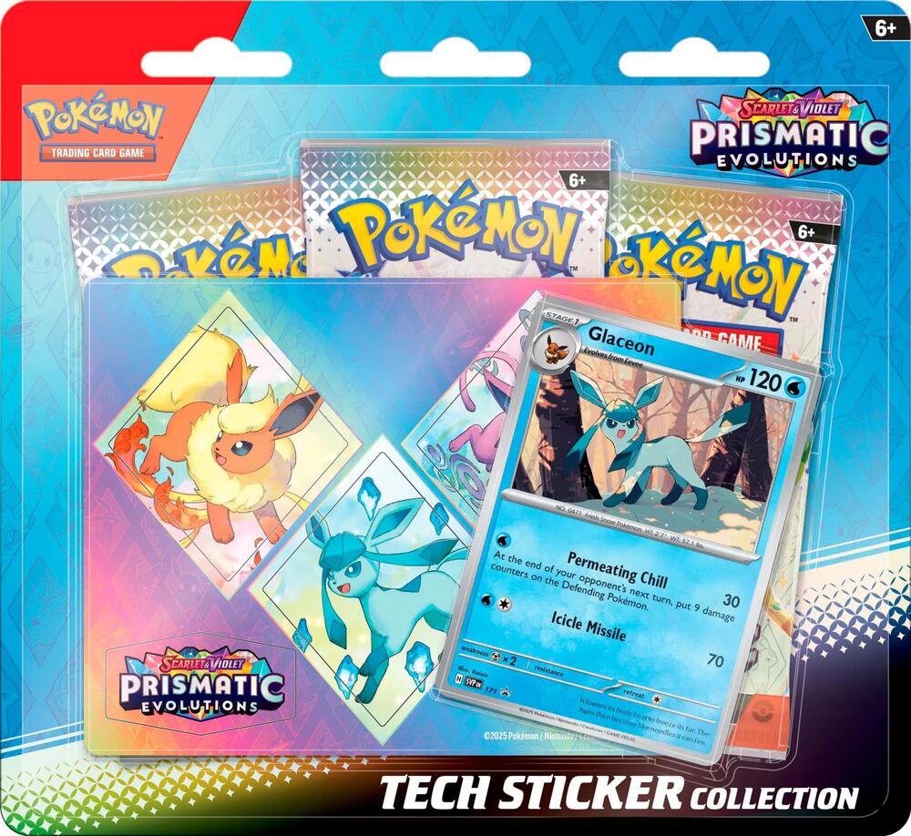 Pokemon - Scarlet & Violet—Prismatic Evolutions Tech Sticker Collection AVAILABLE AND IN STOCK IN THE STORE