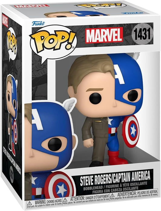 Funko Pop! Marvel: Split - Captain America/Steve Rogers