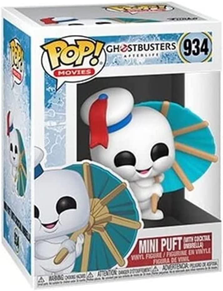 Funko POP Movies - Ghostbusters: Afterlife - Mini Puft (with Cocktail Umbrella)