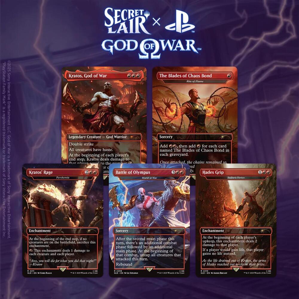 Magic the Gathering -  Secret Lair Drop Series: Secret Lair x God of War: Greek Non-Foil