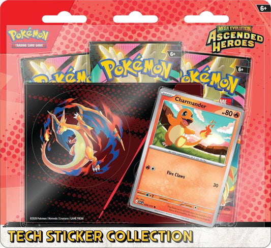Pokemon -TCG: Mega Evolution: Ascended Heroes: Charmander Tech Sticker Collection