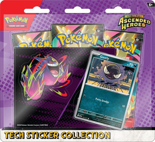 Pokemon -TCG: Mega Evolution: Ascended Heroes: Gastly Tech Sticker Collection