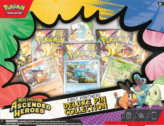 Pokemon -TCG: Mega Evolution: Ascended Heroes First Partners Deluxe Pin Collection