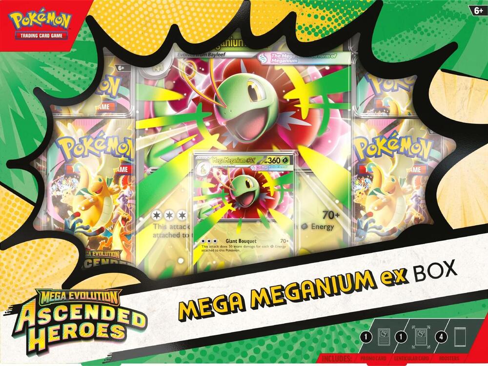 Pokemon -TCG: Mega Evolution: Ascended Heroes Mega Meganium EX Box