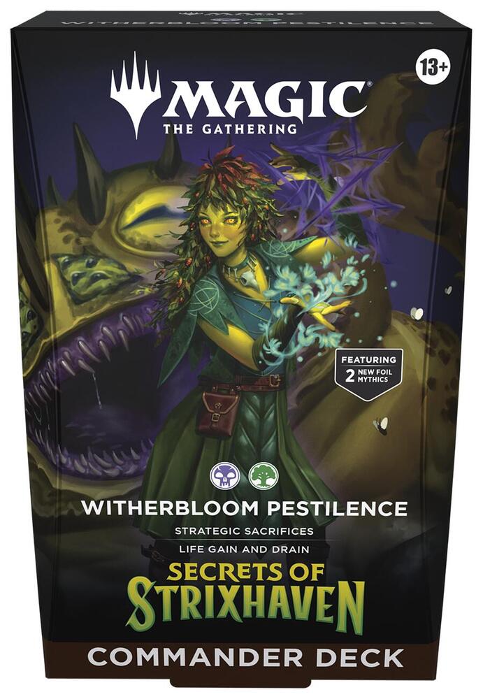 Magic the Gathering - Secrets of Strixhaven  Witherbloom Pestilence Commander Deck