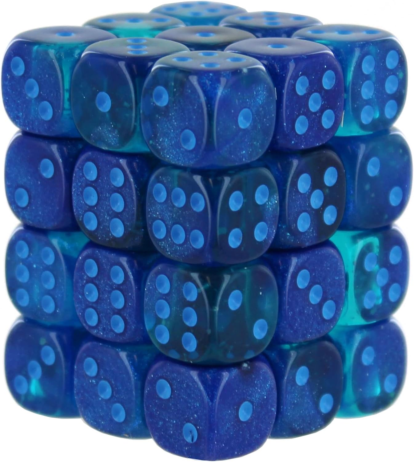 Chessex: Gemini 36D6 Blue and Light Blue