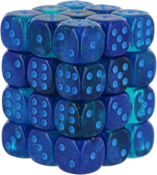 Chessex: Gemini 36D6 Blue and Light Blue