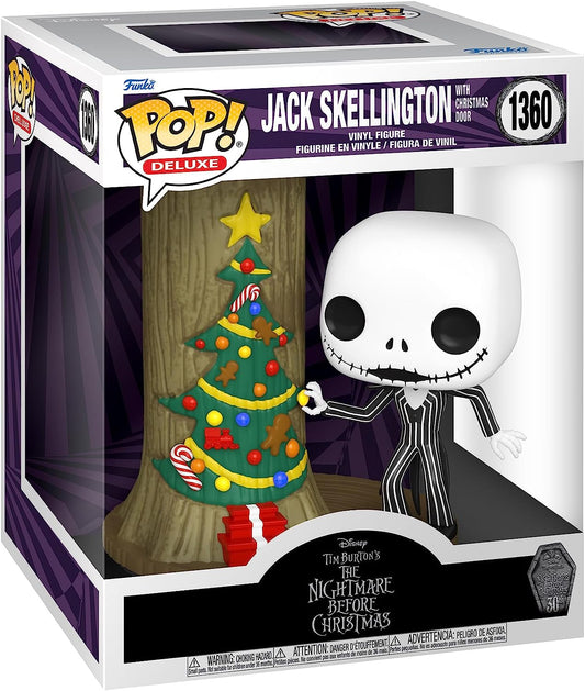 Funko POP! Deluxe -The Nightmare Before Christmas 30th Anniversary: Jack Skellington with Christmas Door
