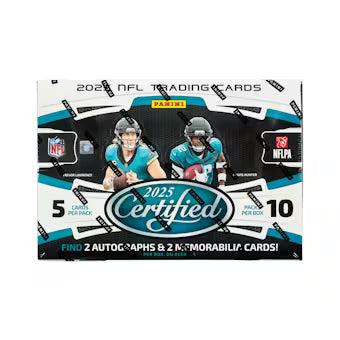 2025 Panini Certified Football Hobby Box
