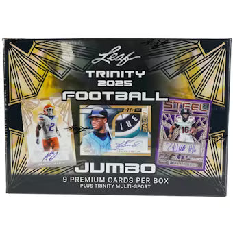 Leaf Trinity 2025 Football Jumbo Hobby Box