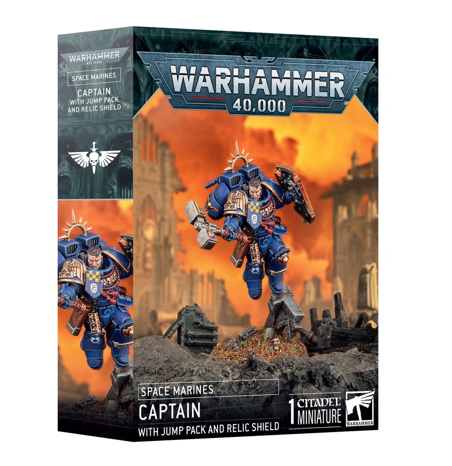 Warhammer: 40K: Space Marines - Captain with Jump Pack and Relic Shield