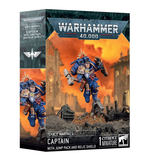 Warhammer: 40K: Space Marines - Captain with Jump Pack and Relic Shield