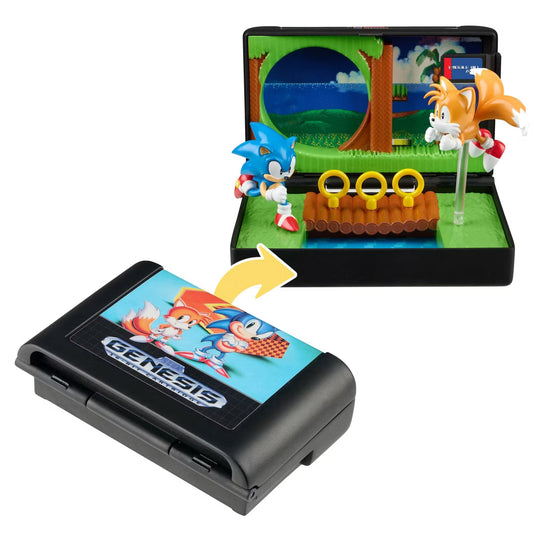 Sega Genesis - Sonic The Hedgehog 2 Emerald Hill Zone Diorama