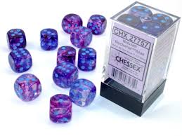 Chessex: Nebula 12D6 Nocturnal and Blue