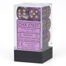 Chessex: Vortex 12D6 Purple and Gold