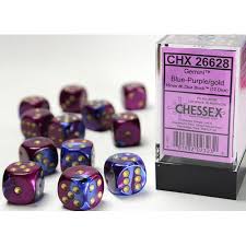 Chessex: Gemini 12D6 Blue Purple and Gold