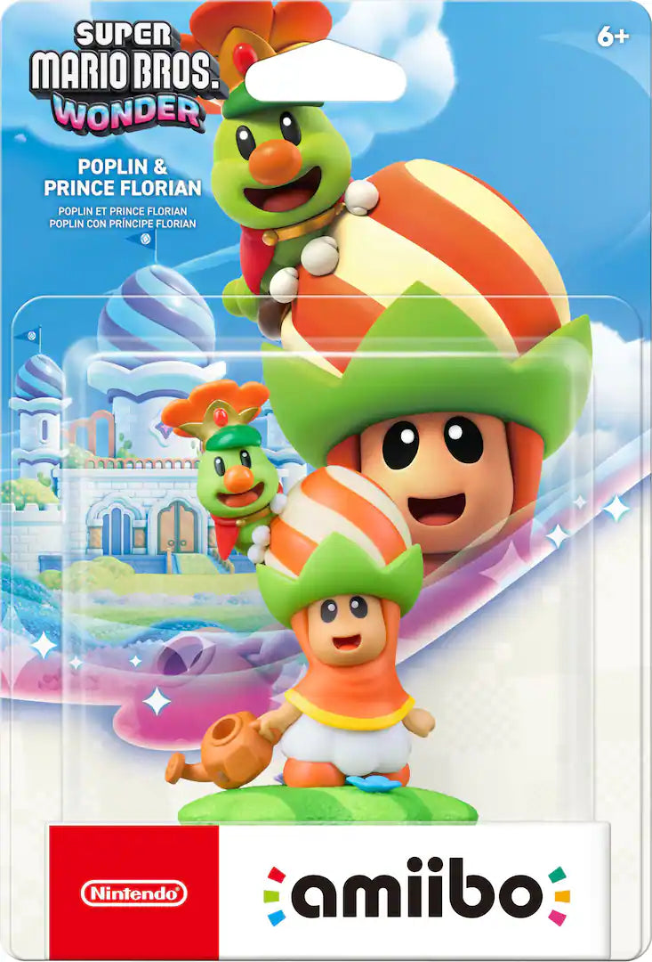 Nintendo - Amiibo - Super Mario -Poplin & Prince Florian