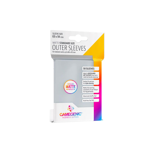 GAMEGENIC - Outer Sleeves Matte Standard Size (50 ct.)