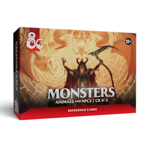 Dungeons & Dragons 5E: Monsters: Animals and NPCs Reference Cards