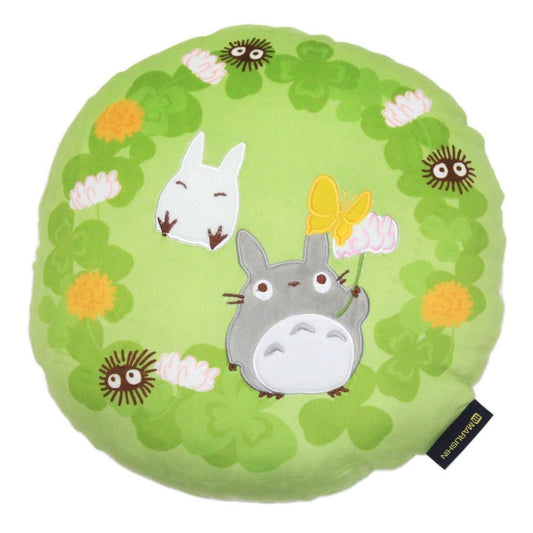 My Neighbor Totoro Mochi Cushion - Totoro. Clovers. and Flowers