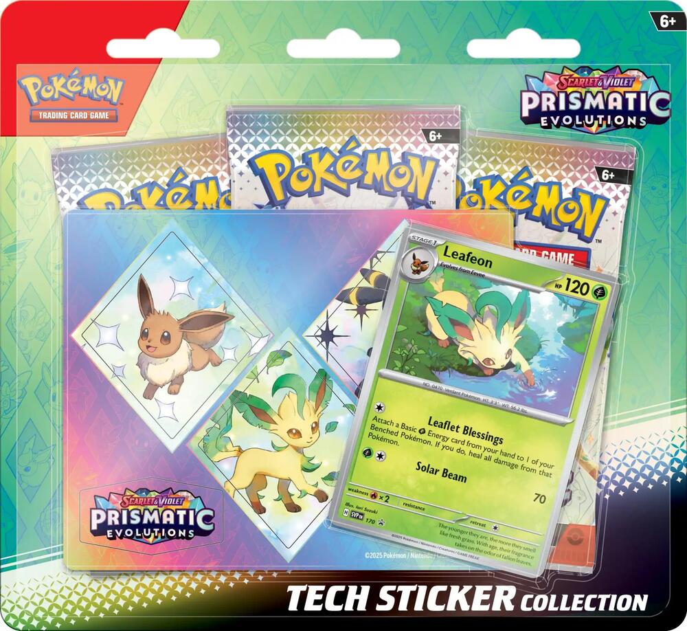 Pokemon - Scarlet & Violet—Prismatic Evolutions Tech Sticker Collection AVAILABLE AND IN STOCK IN THE STORE