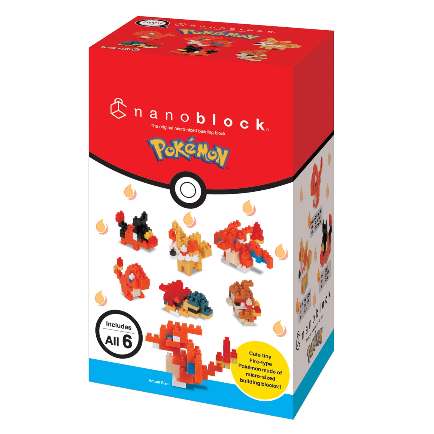 Pokémon Type Fire Set 1 "Pokémon", Nanoblock mininano Series