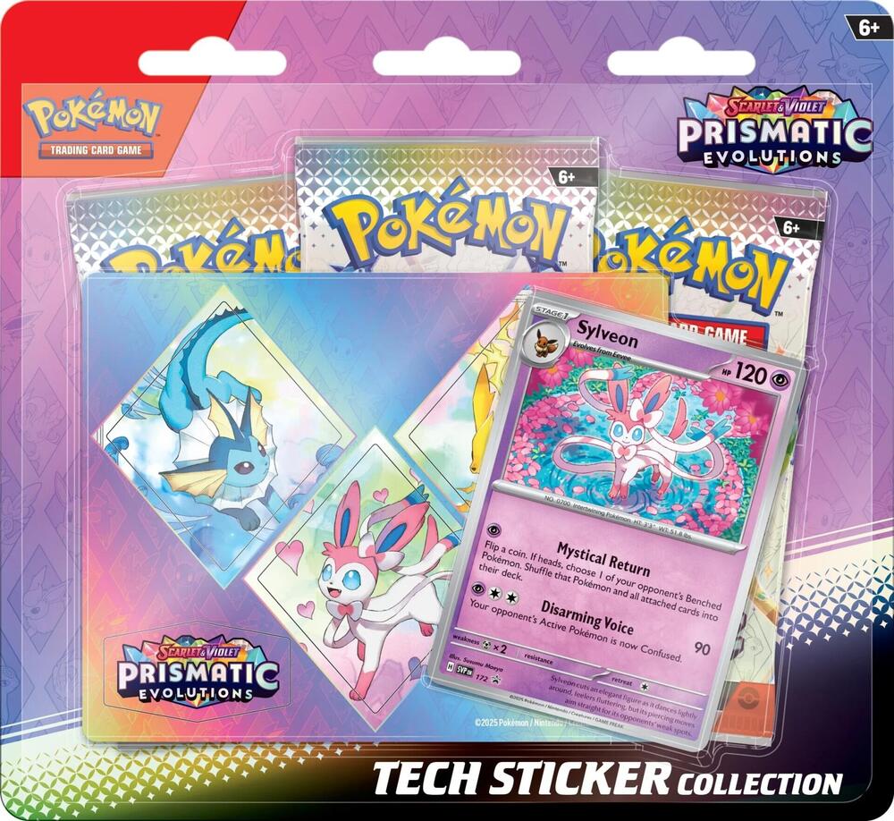 Pokemon - Scarlet & Violet—Prismatic Evolutions Tech Sticker Collection AVAILABLE AND IN STOCK IN THE STORE