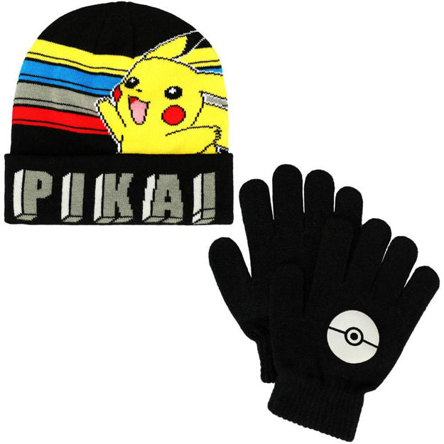 Pokemon - Youth Beanie & Gloves Combo