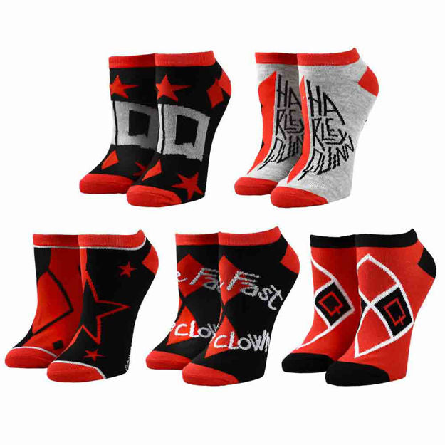 Suicide Squad - Harley Quinn 5 Pair Ankle Socks